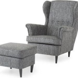 Lepotuoli Helena mustanharmaa