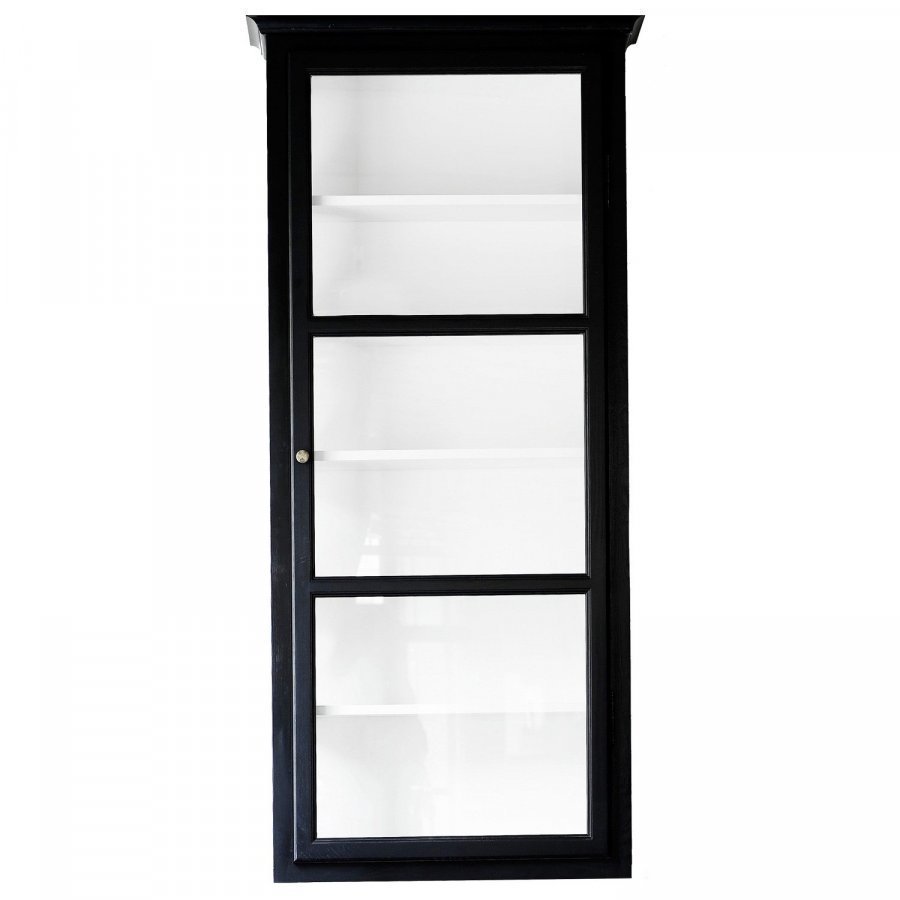 Lindebjerg Design Vitriinikaappi V4 Musta