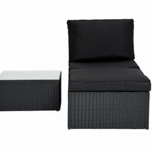 MARBElla Keskimoduuli + Rahi + Pöytä Musta/Musta