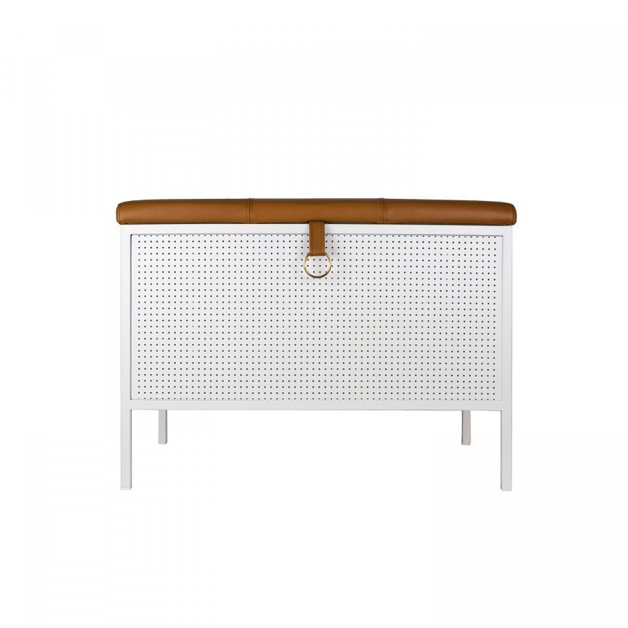 Maze Frank Säilytyspenkki Valkoinen / Ruskea