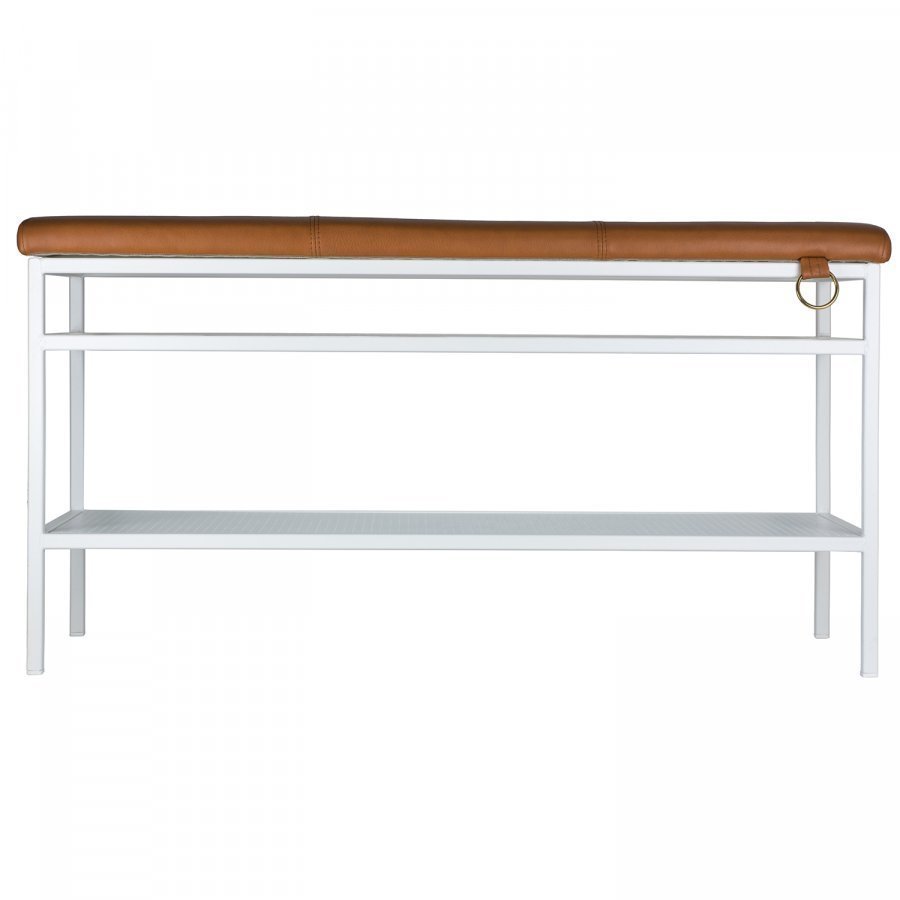 Maze Nancy Kenkähylly / Penkki Valkoinen / Konjakki