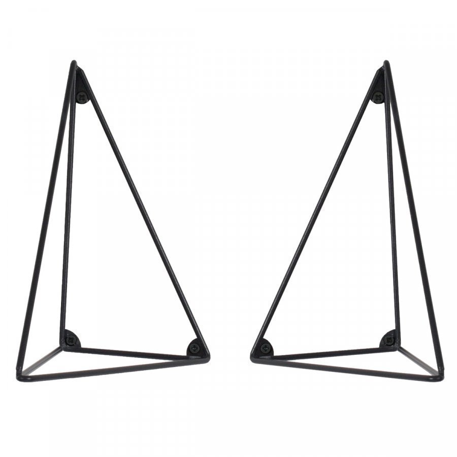 Maze Pythagoras Hyllynkannattimet Musta 2 Kpl