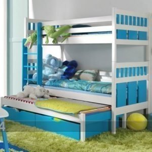 Meblobed 3-Osainen Kerrossänkysarja Mänty 80x180 Cm