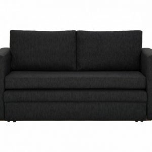 Misa 2-istuttava Vuodesohva Musta