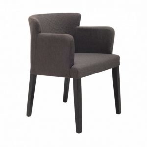 Misty Käsinojallinen Tuoli Harmaanruskea/Musta