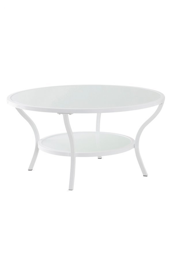 Mora Sohvapöytä Ø 90 Cm Valkoinen