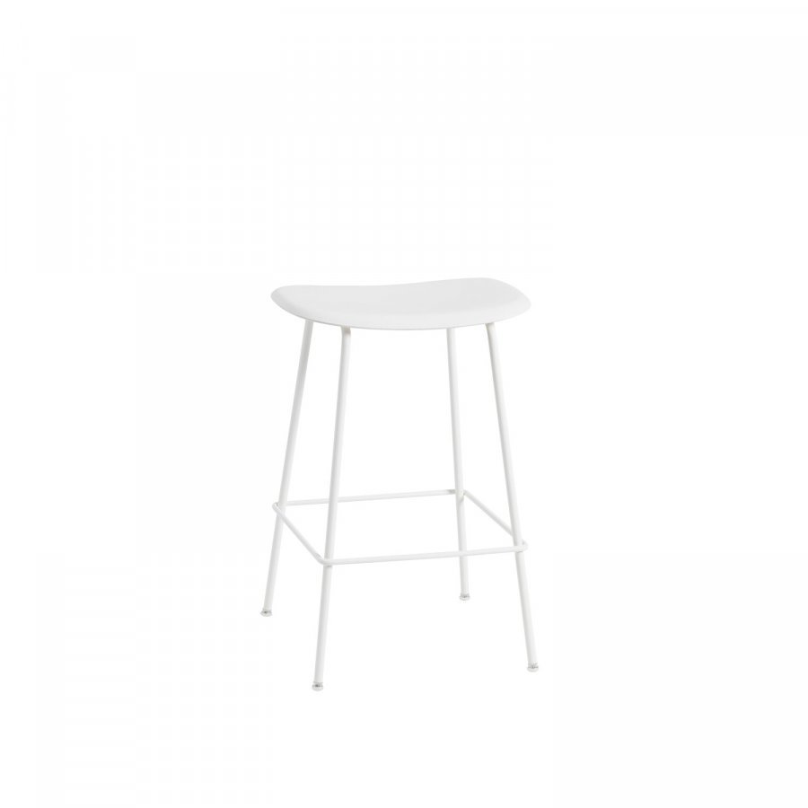 Muuto Fiber Tube Baarijakkara Luonnonvalkoinen / Valkoinen