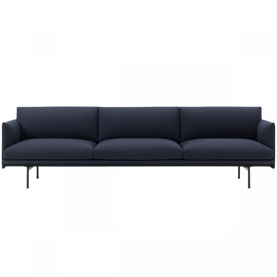 Muuto Outline Sohva 3 1/2 Istuttava Kvadrat Hallingdal 166