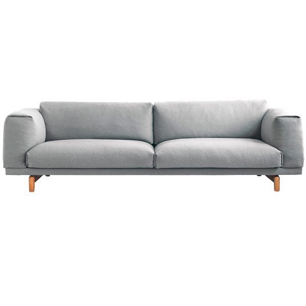 Muuto Rest Sohva Kolmen Istuttava Hallingdal 457 Keltainen