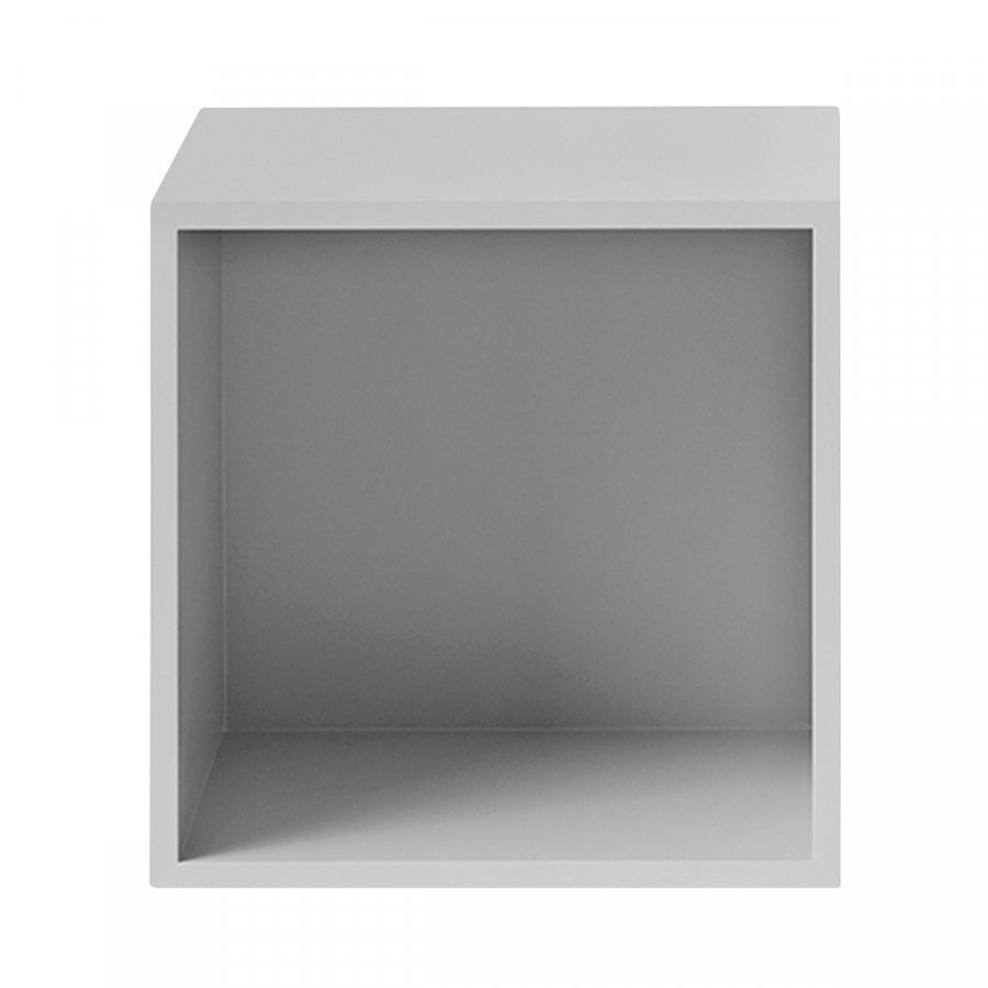 Muuto Stacked 2.0 Hyllymoduuli Taustalevyllä Keskikokoinen Vaaleanharmaa