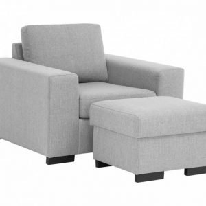 New YORK Nojatuoli+Rahi Vaaleanharmaa