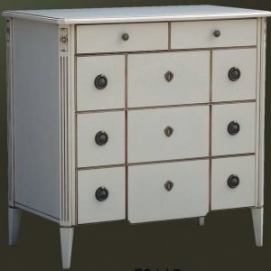 Nizza 15 Lipasto 5 Laatikkoa Antiikinvalkoinen