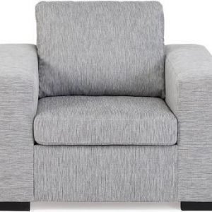 Nojatuoli Saija kappaselkätyynyllä vaaleanharmaa