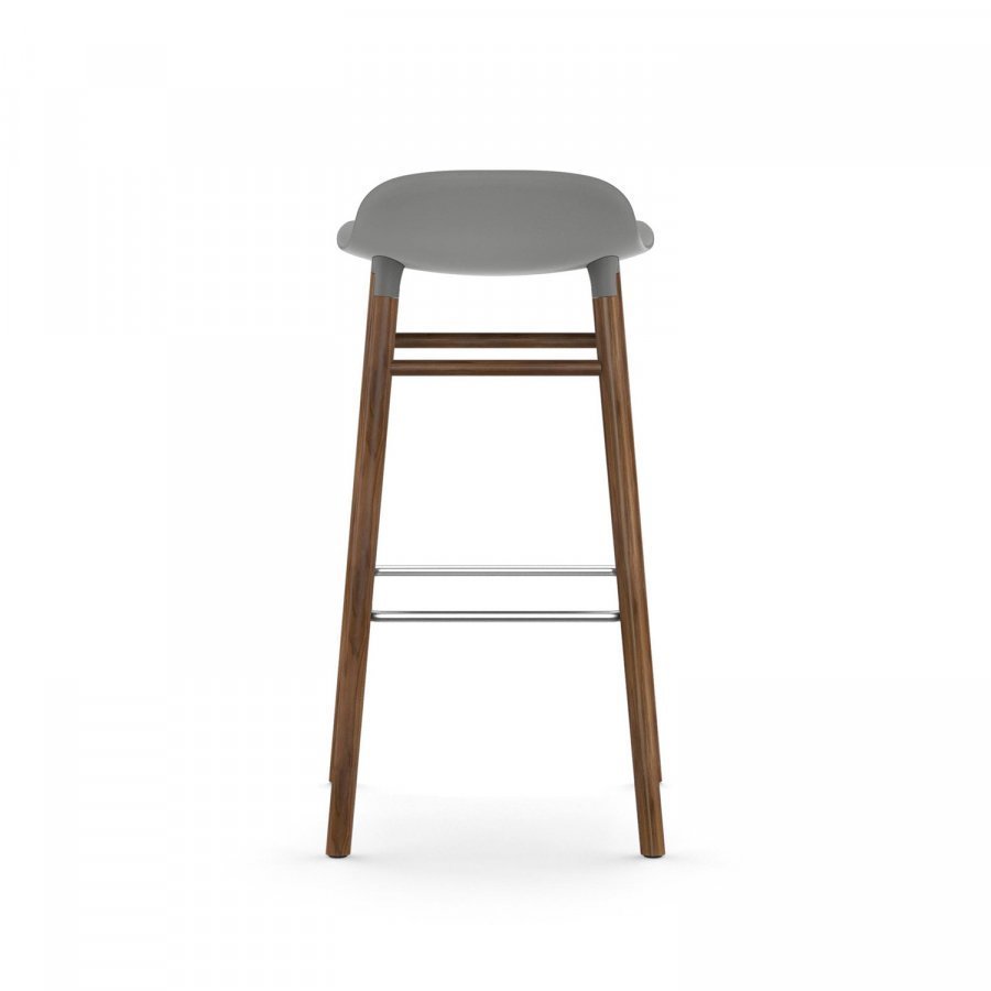 Normann Copenhagen Form Baarituoli 75 Harmaa / Saksanpähkinä