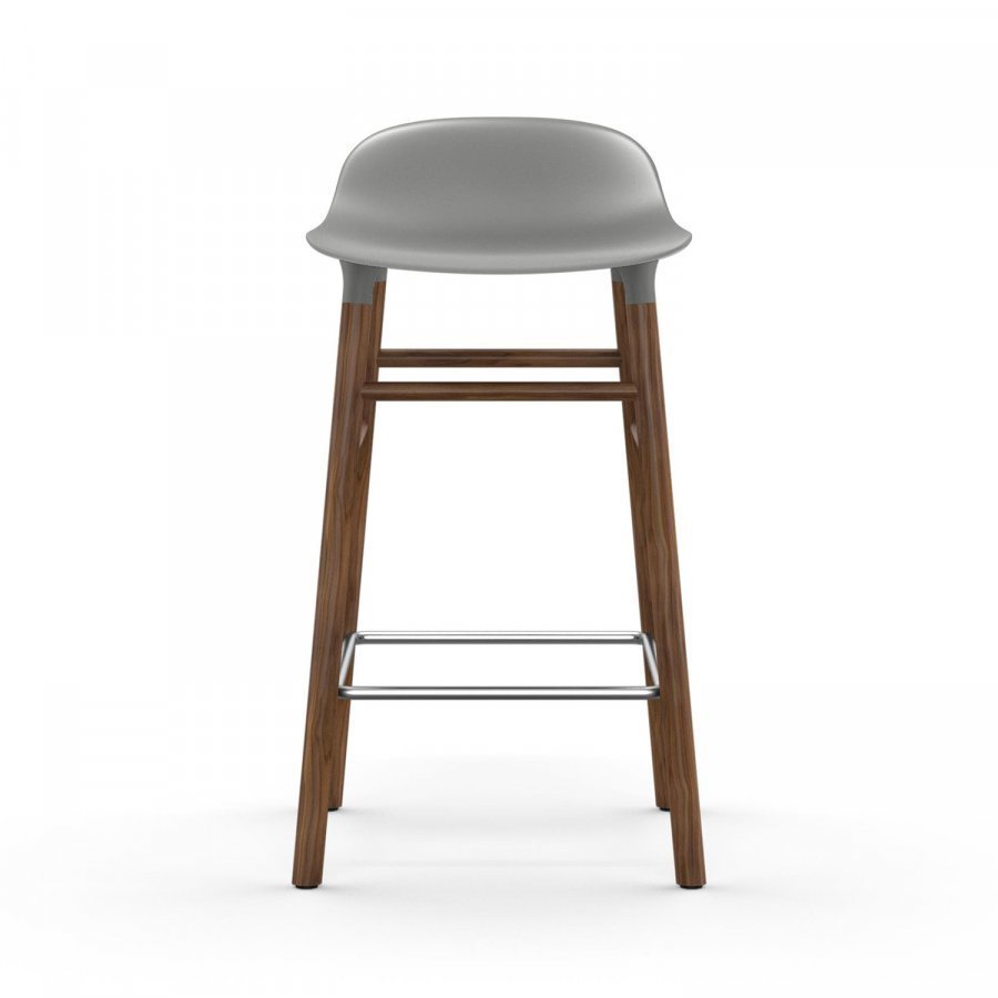 Normann Copenhagen Form Baarituoli Harmaa / Saksanpähkinä 65 Cm