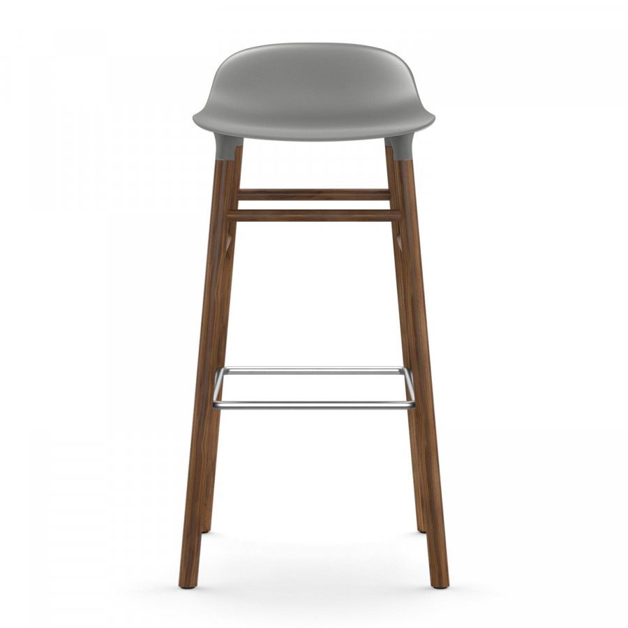 Normann Copenhagen Form Baarituoli Harmaa / Saksanpähkinä 75 Cm