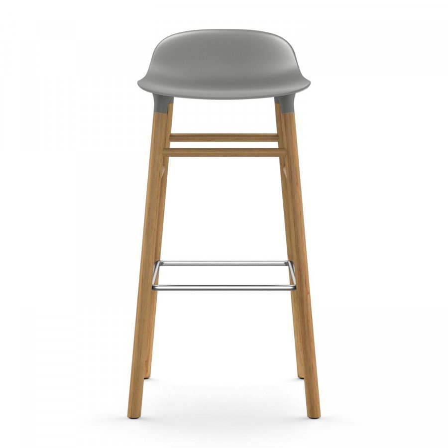 Normann Copenhagen Form Baarituoli Harmaa / Tammi 75 Cm