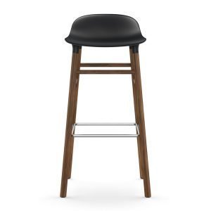 Normann Copenhagen Form Baarituoli Musta / Saksanpähkinä 75 Cm