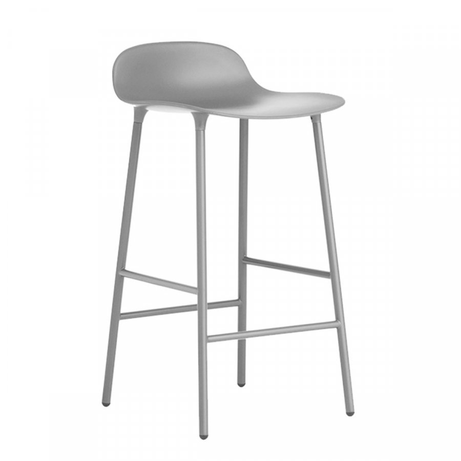 Normann Copenhagen Form Baarituoli Teräs Harmaa 65 Cm