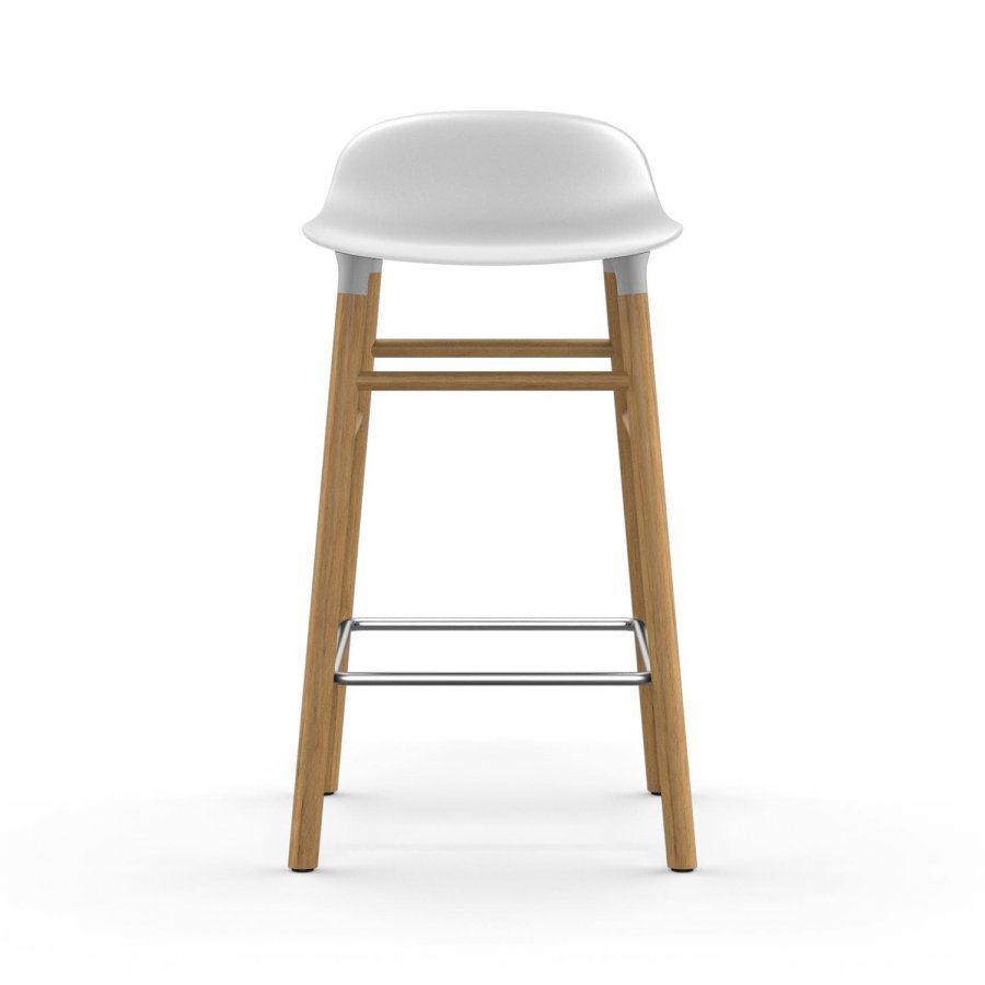 Normann Copenhagen Form Baarituoli Valkoinen / Tammi 65 Cm