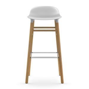 Normann Copenhagen Form Baarituoli Valkoinen / Tammi 75 Cm