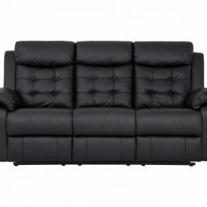 Owens 3-istuttava Mekanismisohva Musta