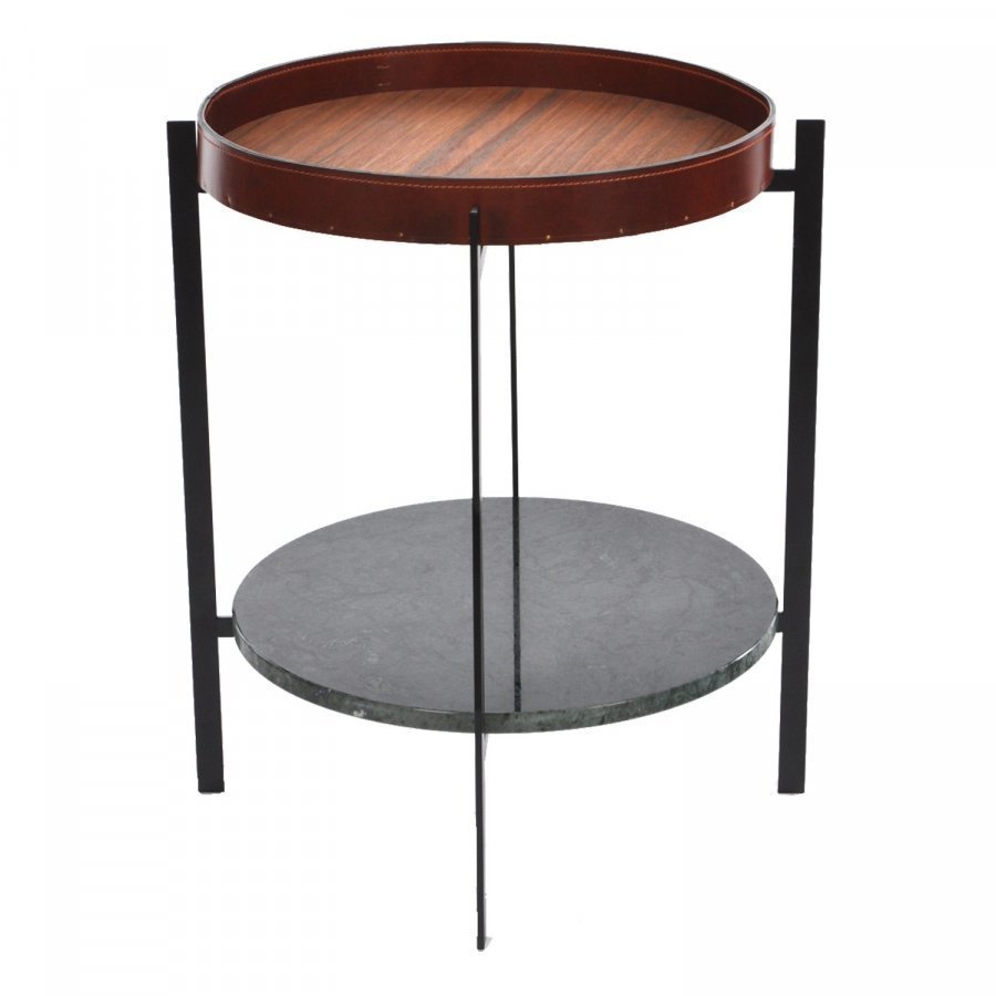 Ox Denmarq Deck Sivupöytä Vihreä Marmori / Tiikki