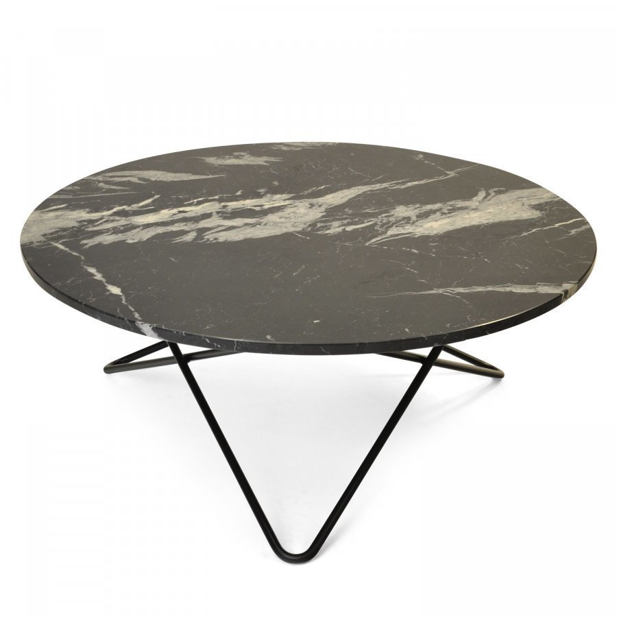 Ox Denmarq Large O Pöytä Musta Marmori / Messinki