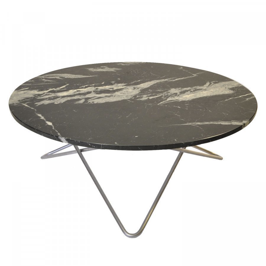 Ox Denmarq Large O Pöytä Musta Marmori / Teräs