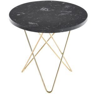 Ox Denmarq Mini O Sohvapöytä Mustamarmori / Messinki