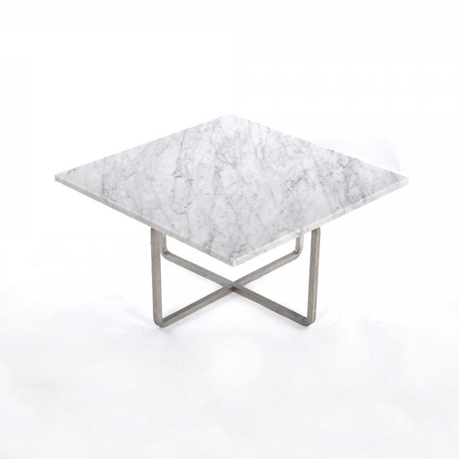 Ox Denmarq Ninety Sohvapöytä Valkoinen Marmori / Teräs 60x60 Cm