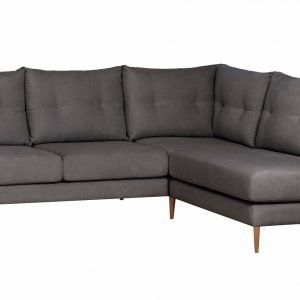 Paris Avokulmasohva Tummanharmaa