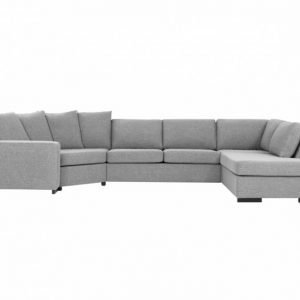 Ready Maksikulmasohva Vaaleanharmaa