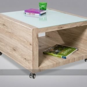 Reality Kõvamööbel Sohvapöytä Pyörillä Lugano 70x70 Cm