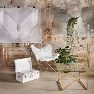 Rge Butterfly Nojatuoli Messinkiä