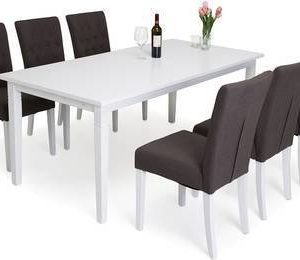 Ruokailuryhmä Elmer Thomas pöydällä 6:lla Elmer tuolilla valkoinen/ruskea