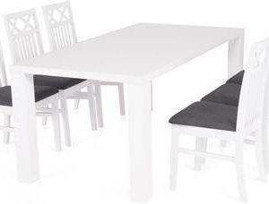 Ruokailuryhmä Johnny 6:lla Thomas tuolilla valkoinen