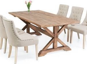 Ruokailuryhmä Kastehelmi 6:lla Oscar tuolilla