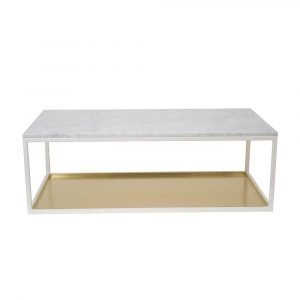 Scherlin Sohvapöytä 11 Marmori / Messinki 120x60 Cm