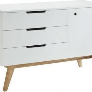 Sivupöytä Olavi 120x45x80 cm luonnonvärinen/valkoinen