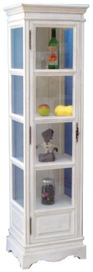 Snow 04 Vitriinikaappi Valkoinen