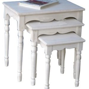 Snow 17 Sarjapöytä Valkoinen 3-Osainen