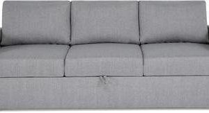 Sohva Henrika kolmen istuttava säilytystilalla vaaleanharmaa