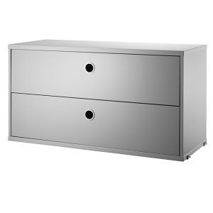 String Laatikosto Harmaa 78x30 Cm