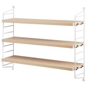 String Pocket Hylly Saarni / Valkoinen