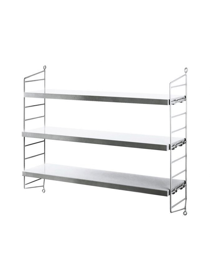 String Pocket Steel Seinähylly 60 Cm