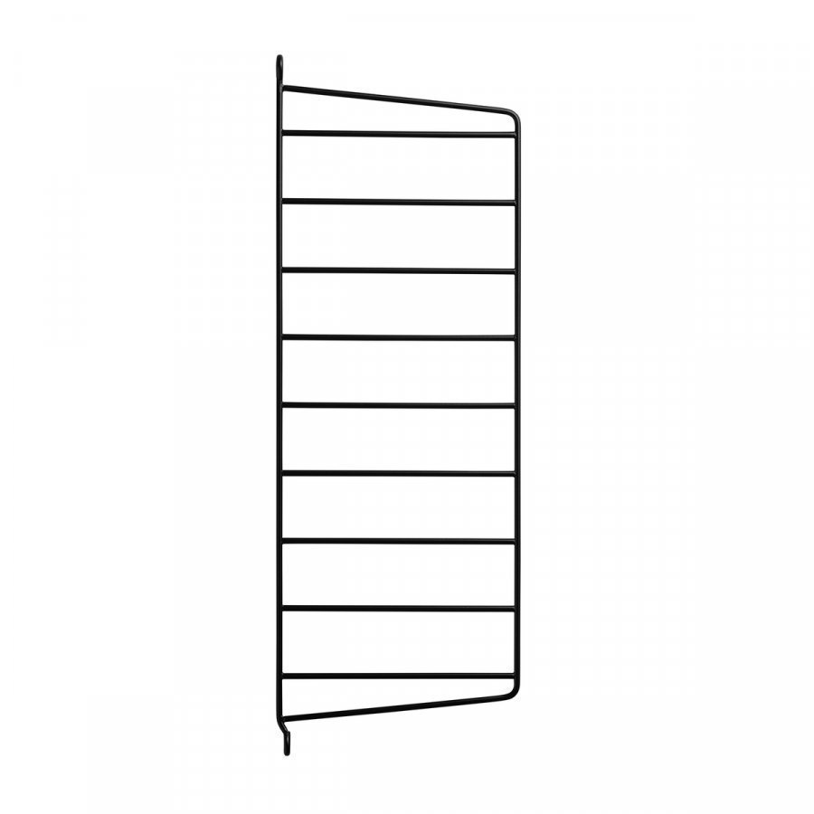 String Sivupaneeli Musta 50x20 Cm 2 Kpl