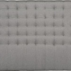 Sängynpääty Madeleine tikattu korkea 160x210 cm harmaa