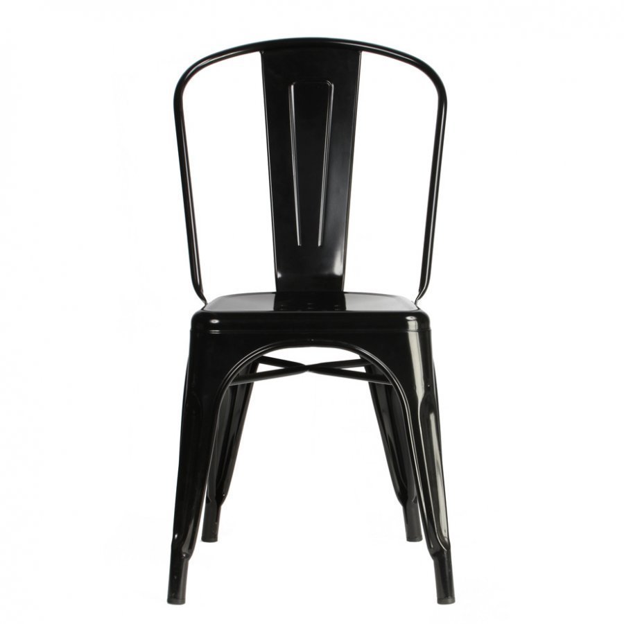 Tolix Tuoli A Musta / Kiiltävä