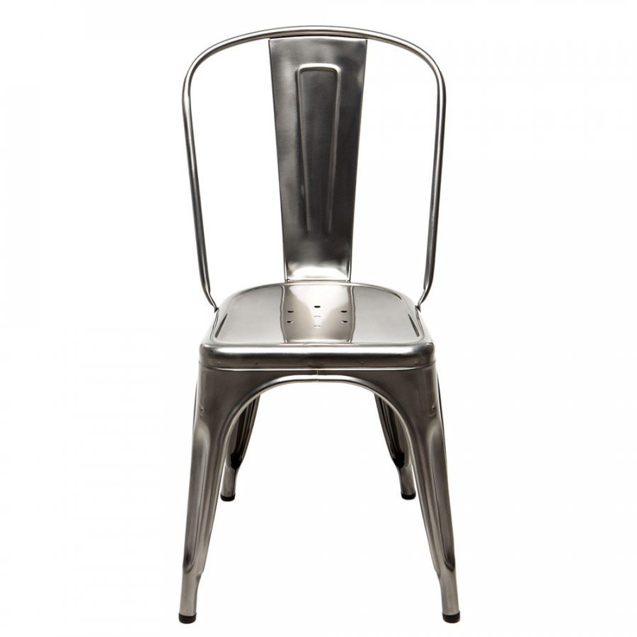 Tolix Tuoli A Ruostumaton Teräs / Brut Verni Brilliant